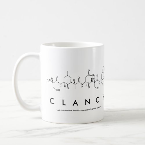 Clancy peptide name mug