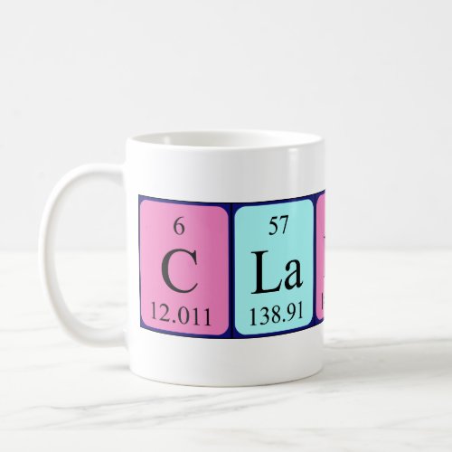Clancy periodic table name mug