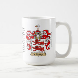 Clancy, the Origin, the Meaning and the Crest Coffee Mug