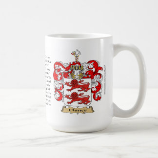 Clancy, the Origin, the Meaning and the Crest Coffee Mug