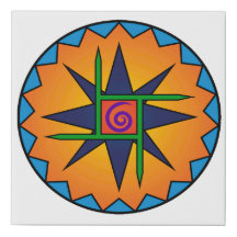 Clann Bhride Emblem 10x10 Canvas Print