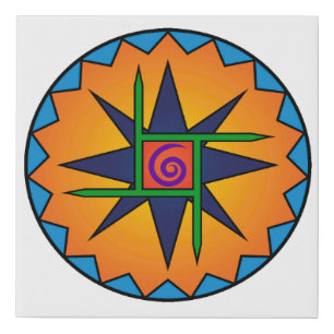 Clann Bhride Emblem 10x10 Canvas Print
