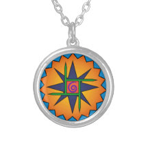 Clann Bhride Silver Plated Necklance 3/4" Charm