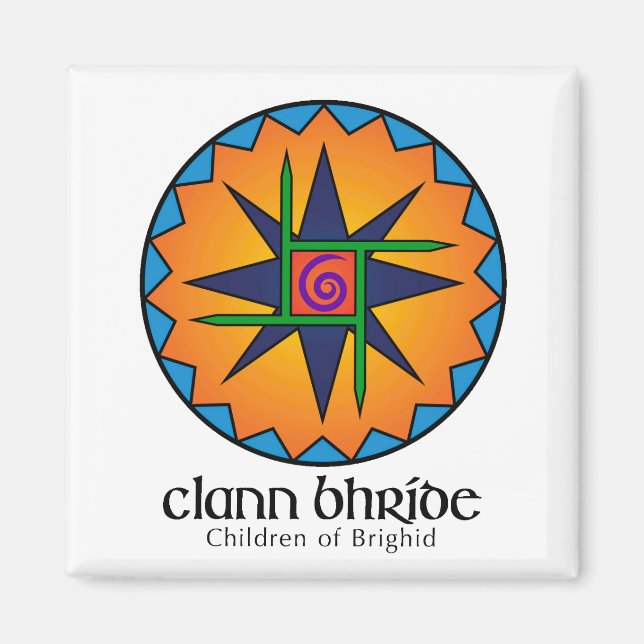 Clann Bhride Square Magnet (Front)