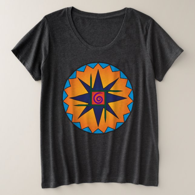 Clann Bhride Women's Plus Size Dark Tee (1x-4x) (Design Front)