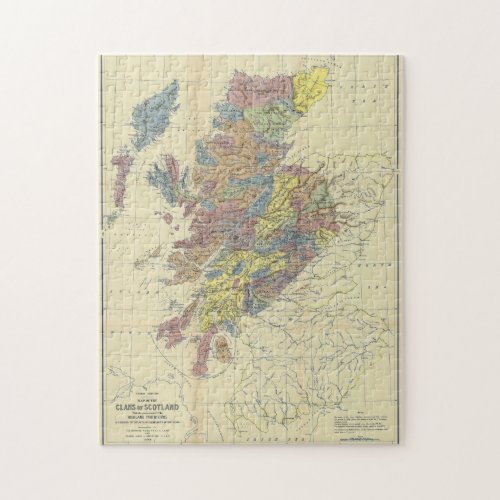 Clans Of Scotland Historical Map Clan Locations Jigsaw Puzzle