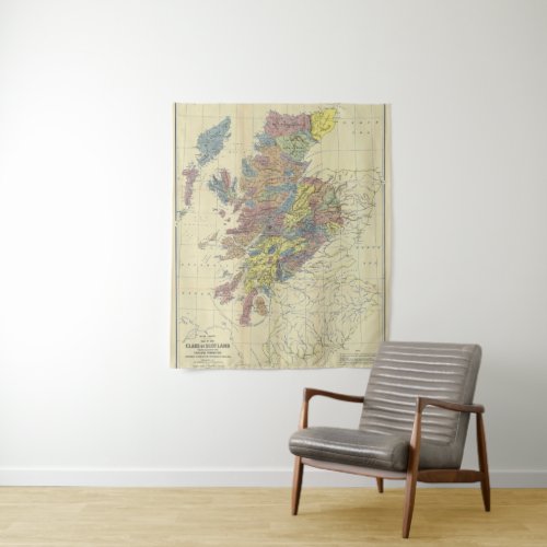 Clans Of Scotland Historical Map Clan Locations Tapestry
