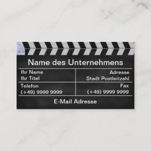 clap cinema business card