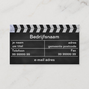 clap cinema business card