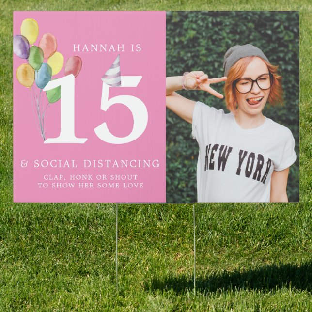 Clap, Honk, Shout | Happy Birthday Yard Sign (Insitu)