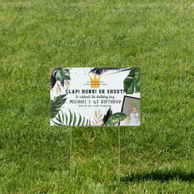 Clap, Honk, Shout | Happy Birthday Yard Sign (Insitu)