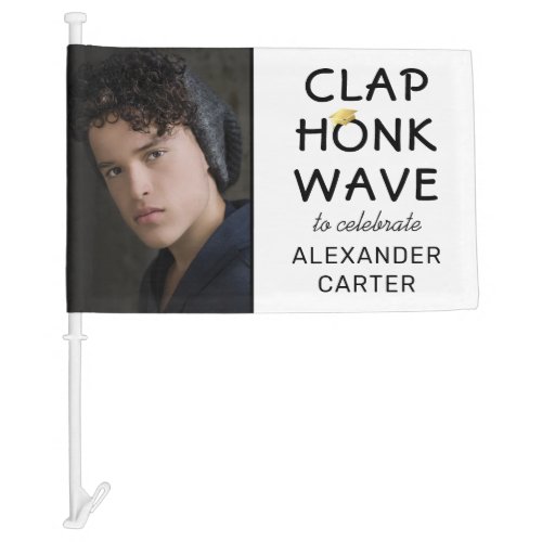 Clap Honk Wave 2024 Graduation Car Flag