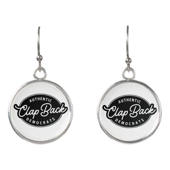 Clapback Democrats Earrings (Front)