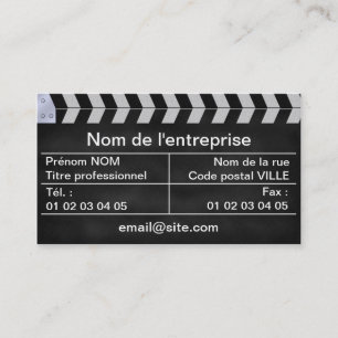 clapboard business card