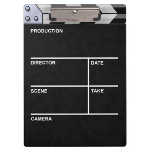clapboard cinema clipboard