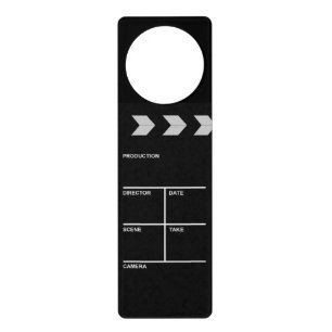 clapboard cinema door hanger