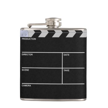 Clapboard Cinema Flask by jeanlucb at Zazzle