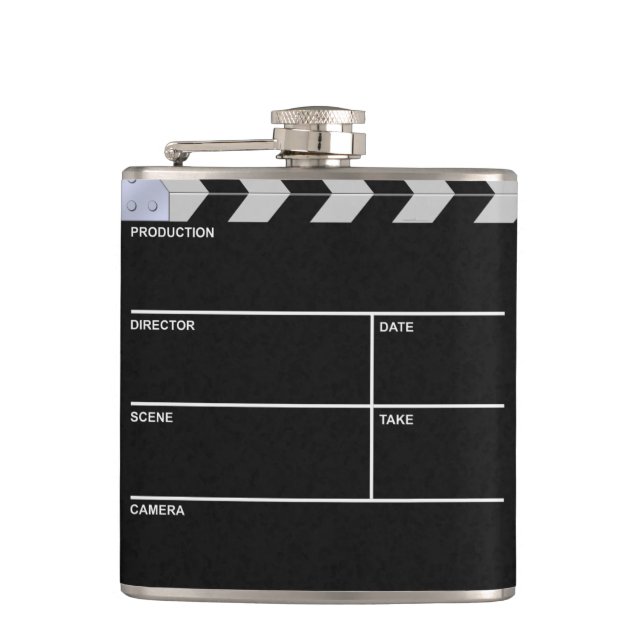 clapboard cinema flask (Front)