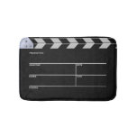 Clapboard Cinema For Action Bathroom Mat at Zazzle