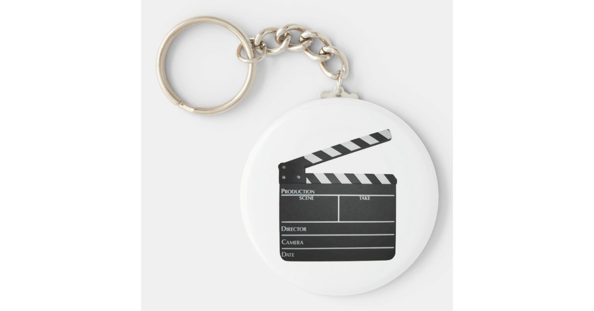 Clapboard Film Movie Slate Keychain | Zazzle