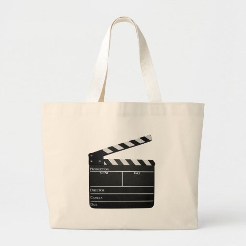 Clapboard Film Movie Slate Large Tote Bag