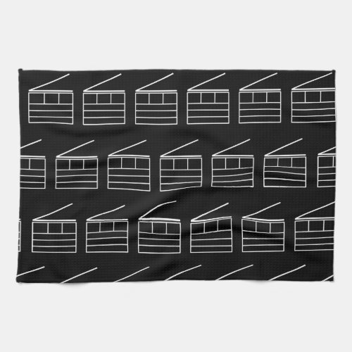 Clapboard Kitchen towel 16x24 black