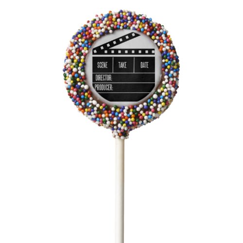 Clapboard Milk chocolate dipped Oreo cookie pops