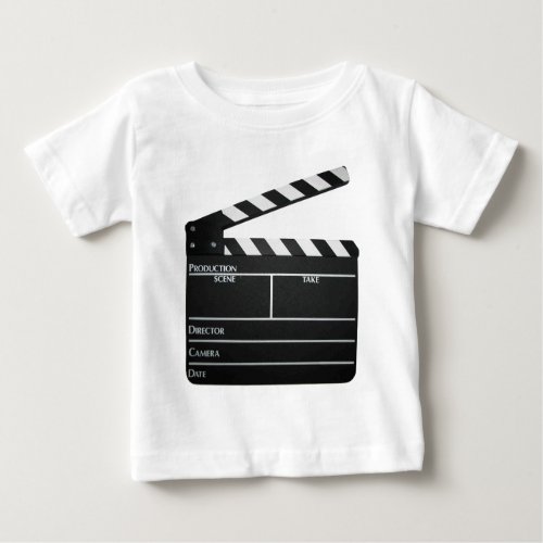 Clapboard movie slate clapper film baby T_Shirt