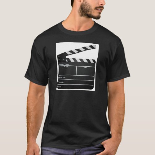 Clapboard movie slate clapper film T_Shirt