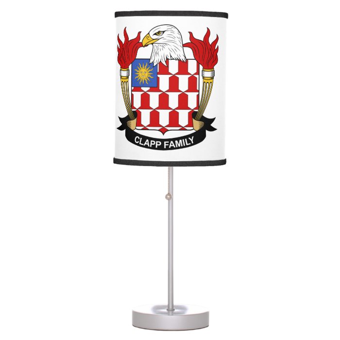 Clapp Family Crest Desk Lamp