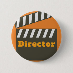 Clapper Board Director Button