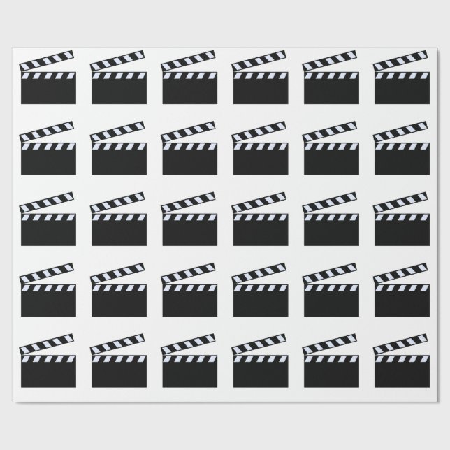 Clapper Board Wrapping Paper (Flat)