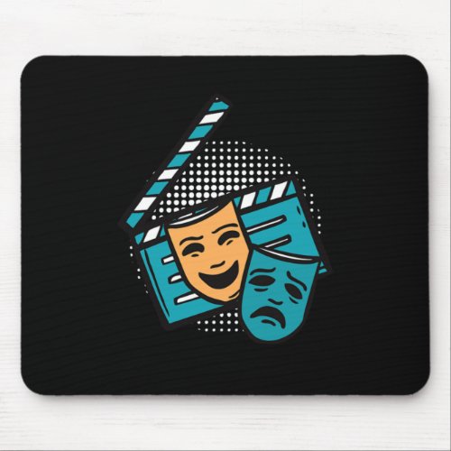 Clapperboard Actor Actress Acting Movie Theatre Gi Mouse Pad