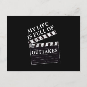 Clapperboard Actor Actress Movie Acting Theatre Gi Postcard