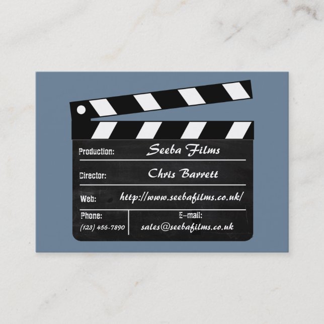 Clapperboard Business Card (Front)