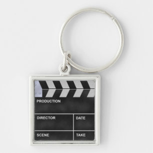 clapperboard cinema keychain