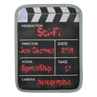 clapperboard cinema "Sci-Fi" iPad Sleeves