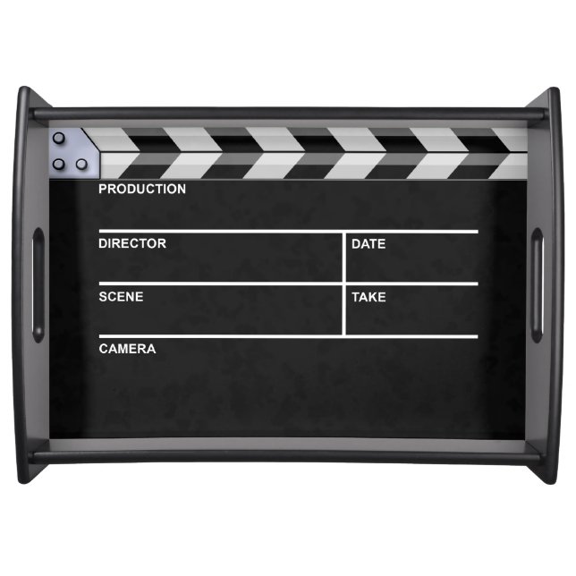 clapperboard cinema serving tray (Front)