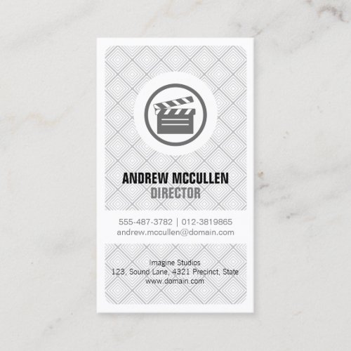 Clapperboard Icon Film Director Visual Arts Business Card