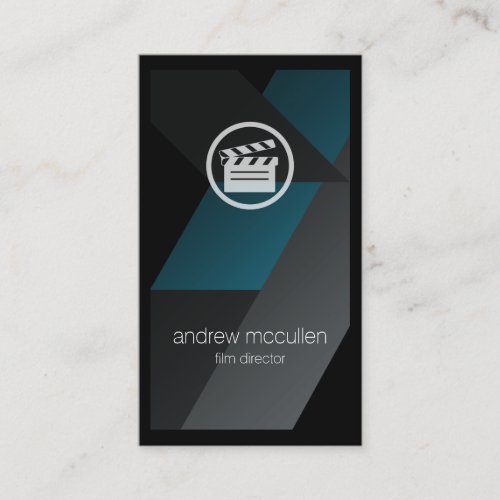 Clapperboard Icon Film Director Visual Arts Business Card