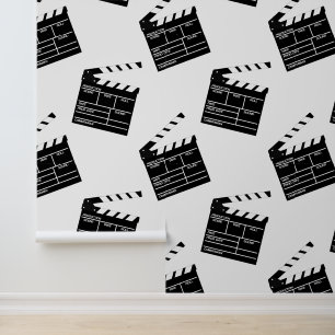 Clapperboard Movie Cinema Theater Room Wallpaper