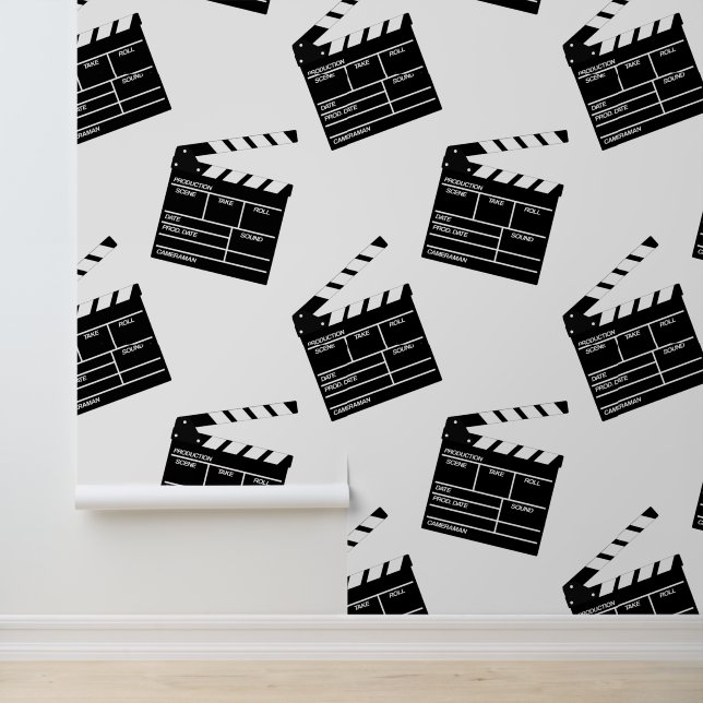 Clapperboard Movie Cinema Theater Room Wallpaper (Application)