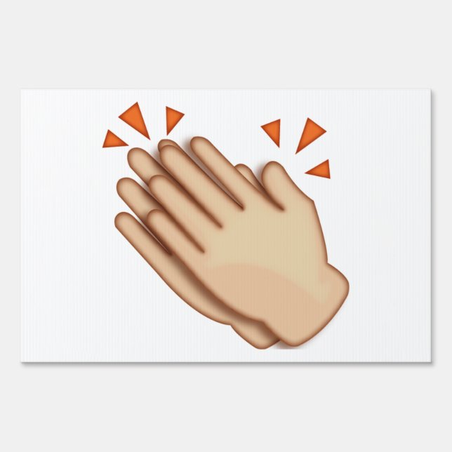 Clapping Hands - Emoji Sign (Front)