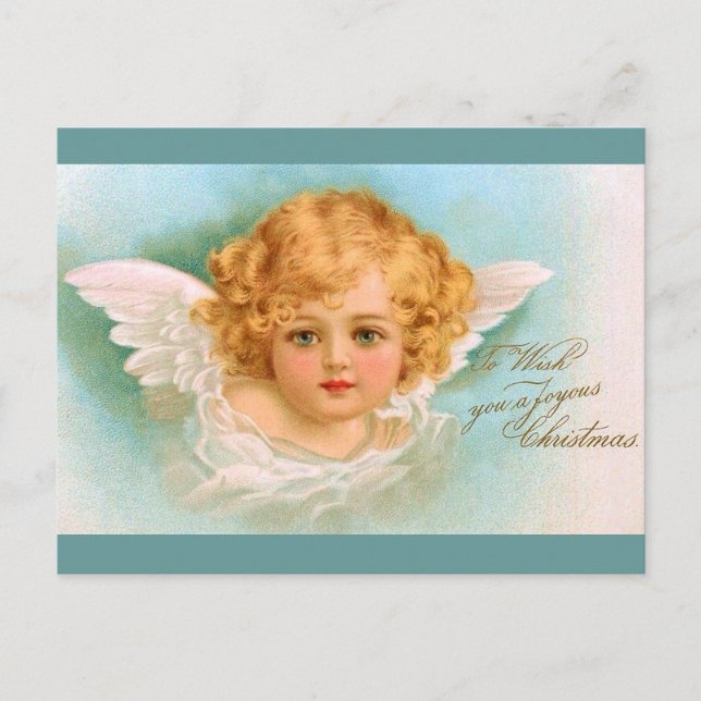 Clapsaddle: Charming Christmas Angel Holiday Postcard (Front)