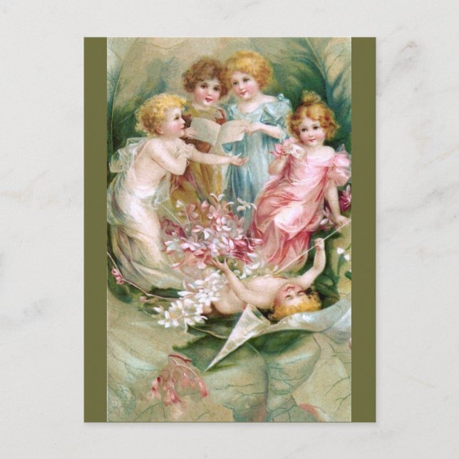 Clapsaddle: Charming Fairies 2 Postcard (Front)