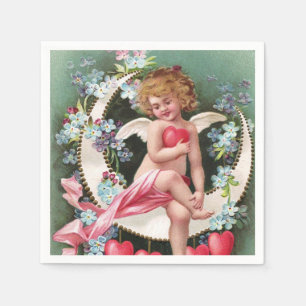 Clapsaddle: Cherub on a Sickle Moon 1 Napkins