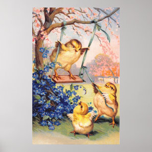 Clapsaddle: Swinging Biddy Poster