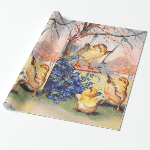 Clapsaddle Swinging Biddy Wrapping Paper