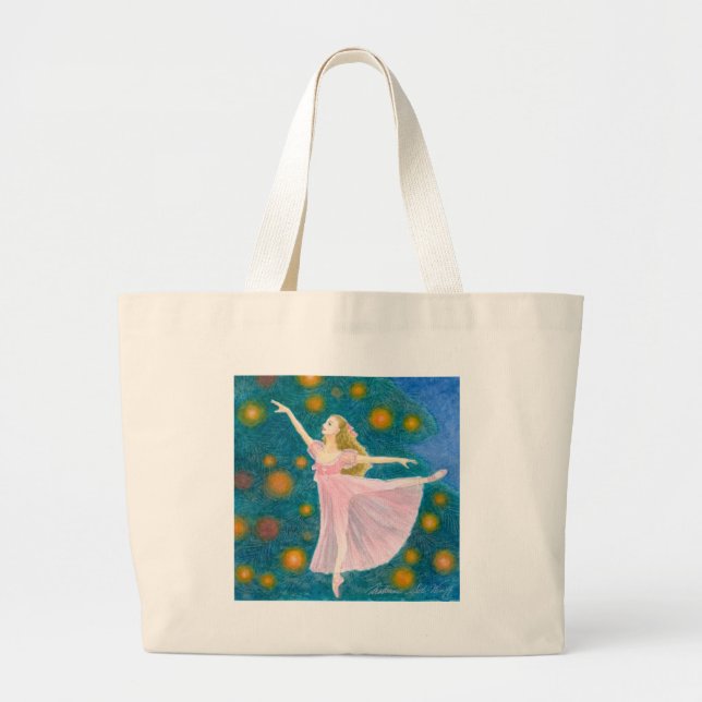 Clara Ballet Cambast Large Tote Bag (Front)