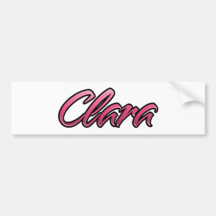 Clara faded pink Aufkleber Sticker